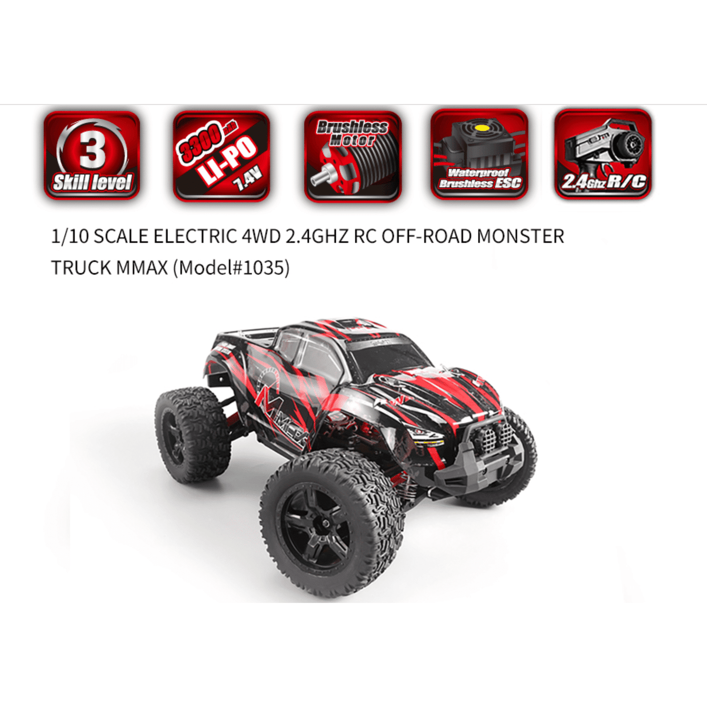 Remo hobby MMAX 4X4 Brushless 1/10 4WD RTR Monster Truck