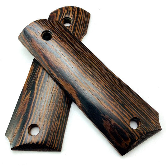Real Black Wood Pistol Grip Set With Screw Set for GE and DB 1911 V10 Gas Blowback Pistols