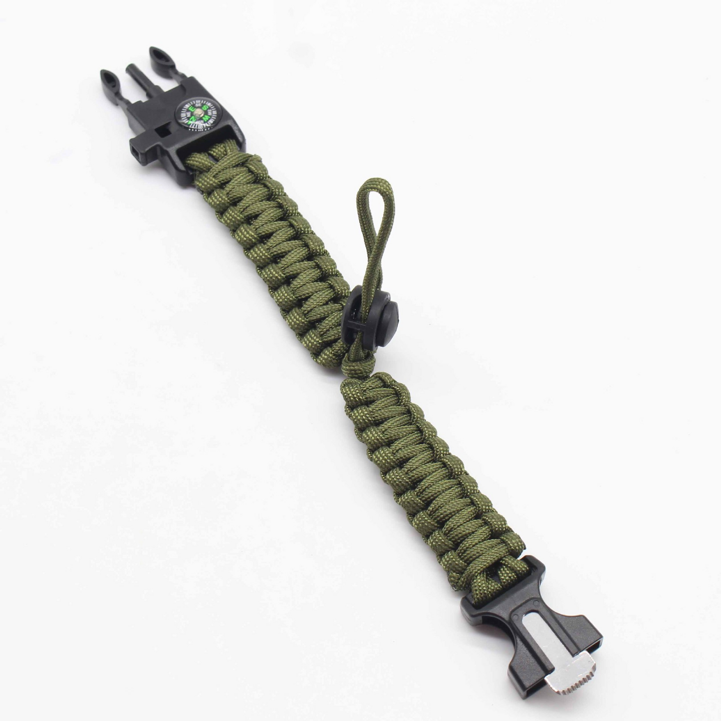 Tactical Survival Lifesaving Bracelet – Green