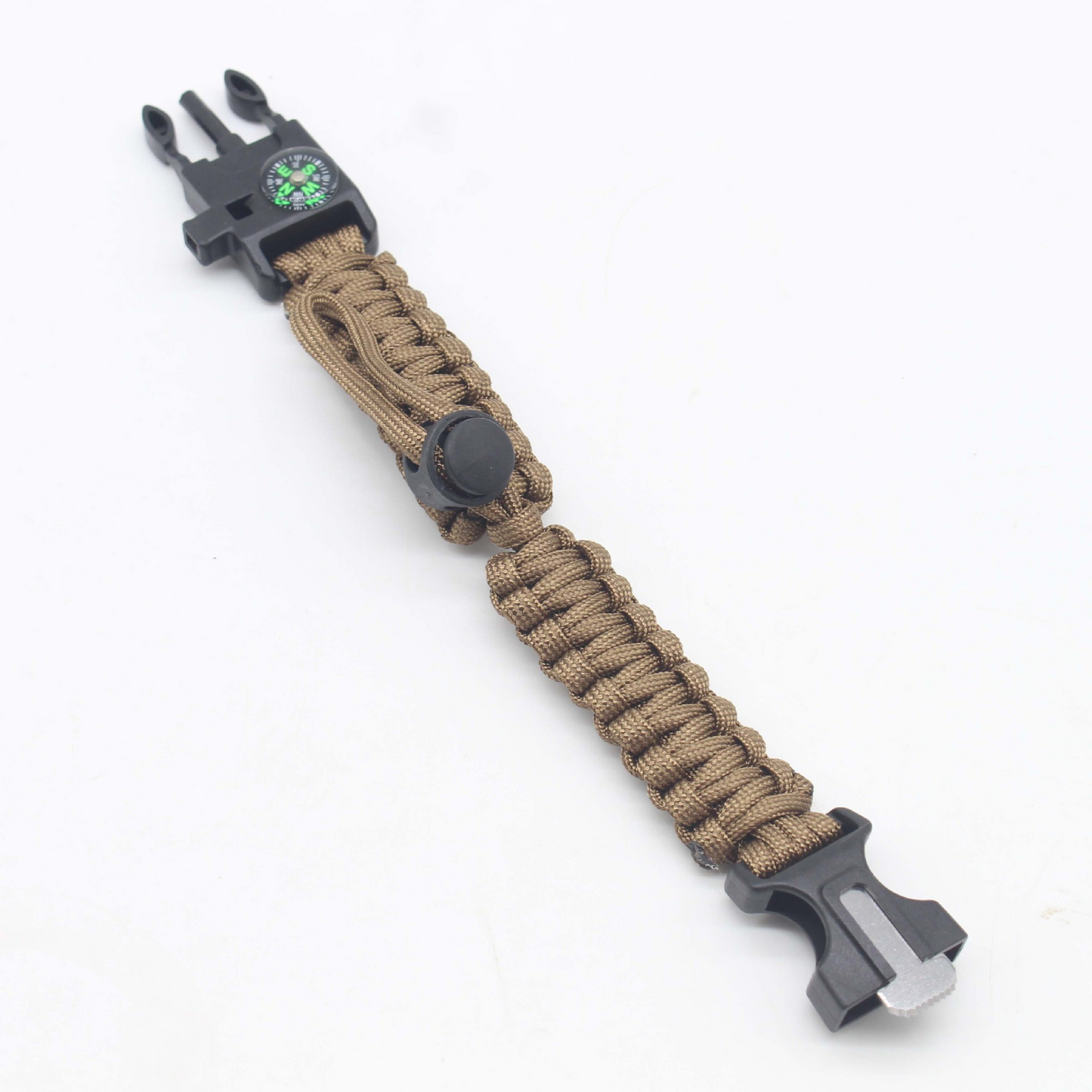 Tactical Survival Lifesaving Bracelet – Khaki