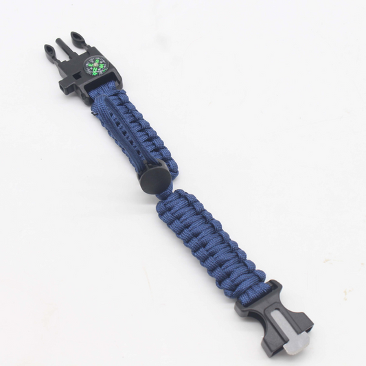 Tactical Survival Lifesaving Bracelet – Blue