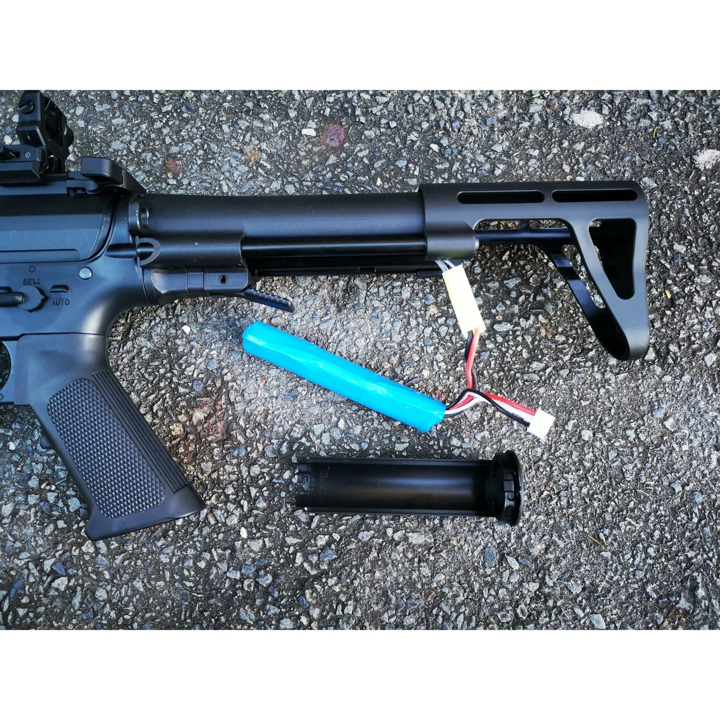 WELL M4 CQB GEL BLASTER UPGRADED METAL GEARBOX ALLOY BARREL NYLON AUS STOCK