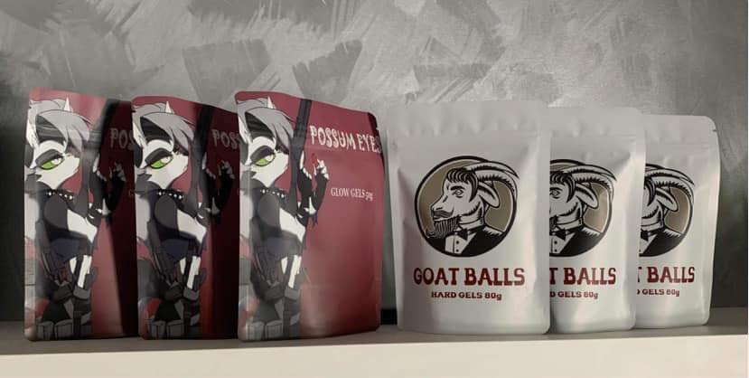 Goats balls hard gel balls
