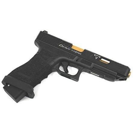 DOUBLE BELL Glock 34 TTI Type John Wick2 Combat Master Custom Resin Frame Green Gas Blowback Gel Blaster Black