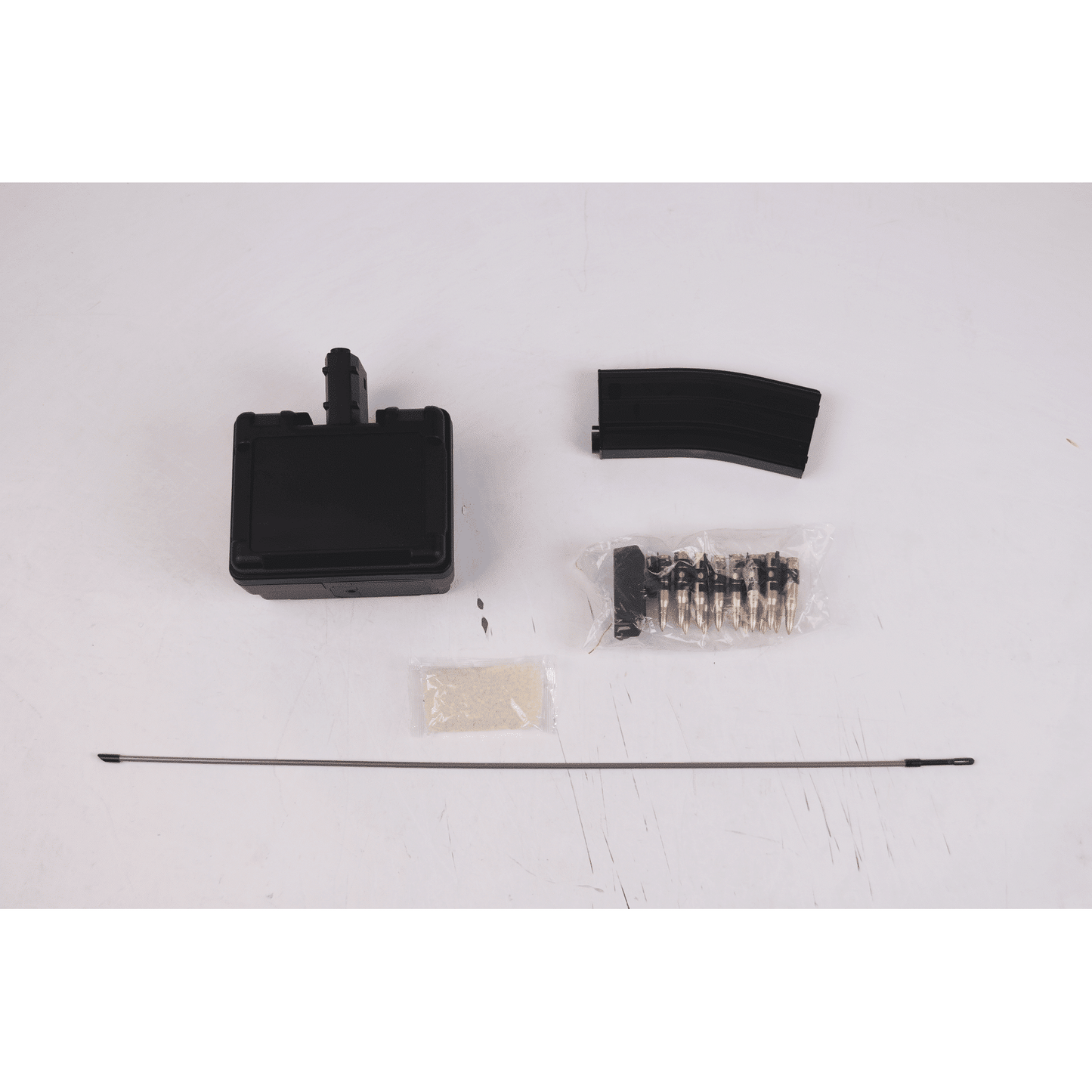 Golden Eagle 6669 Fightlite MCR Machine Gun AEG Rifle Full Metal Gel Blaster Black with Long Barrel