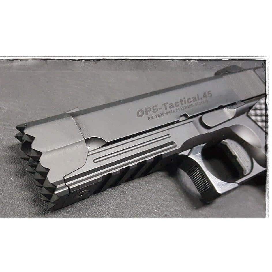 Golden Eagle 3321 CO2 Powered Hi-Capa Strike Warrior Gel Blaster Pistol Black