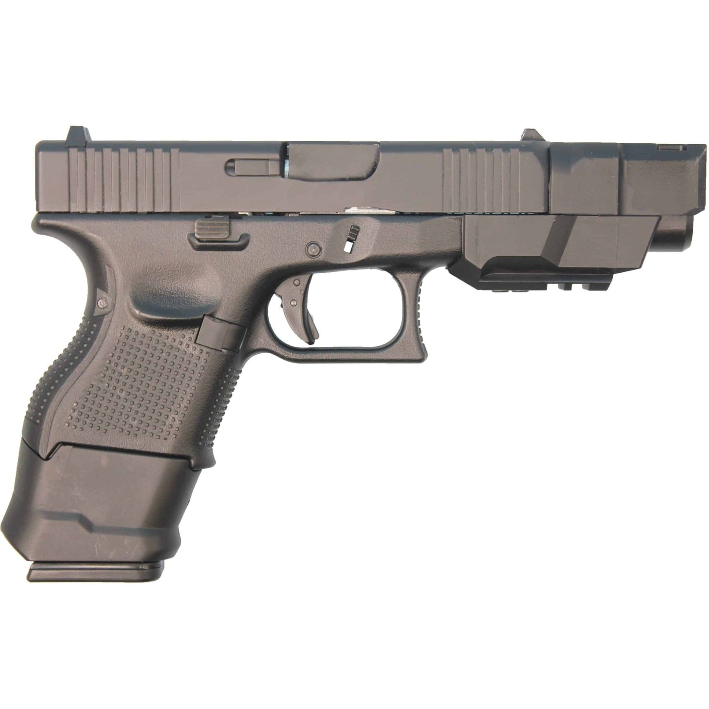 DOUBLE BELL Glock 26C Gas Blowback Gel Blaster Green Gas With Compensator Version 724C Black