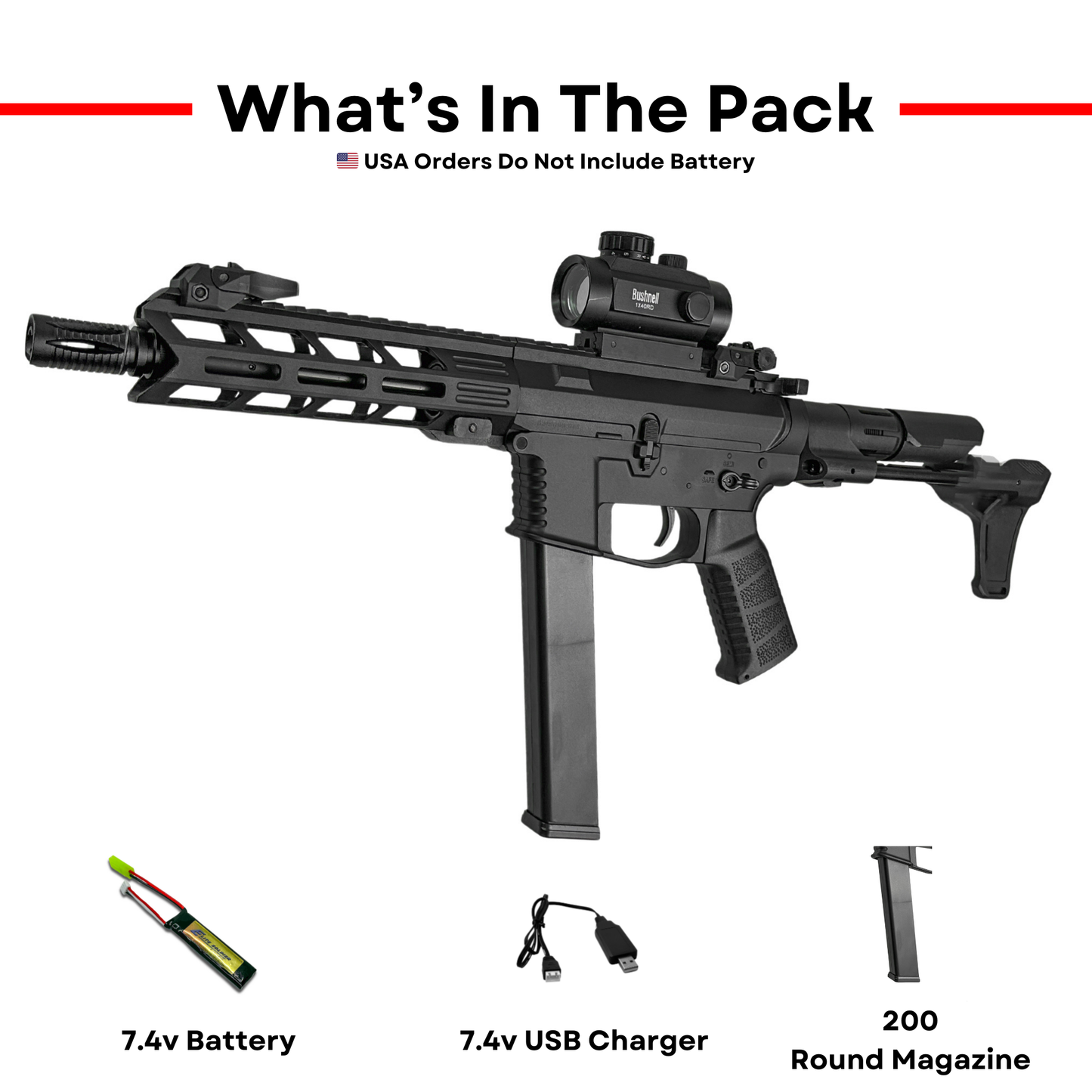 CGB MKII SMG-CQB Gel Blaster (Comp Ready)