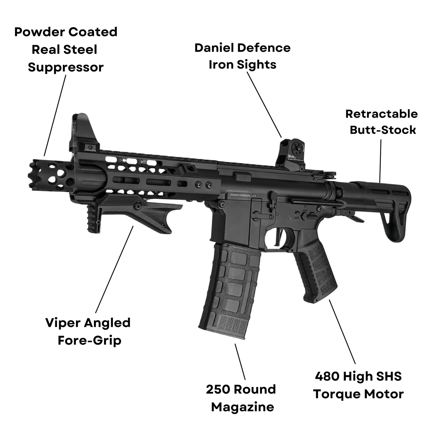 "CQB Phantom" Comp CGB Custom - Gel Blaster (Metal)