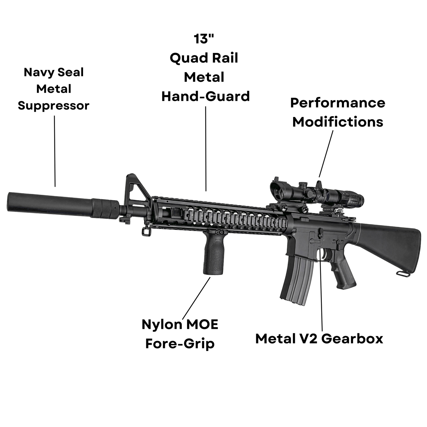 "DMR Eagle Eye" Comp CGB Custom - Gel Blaster (Metal)