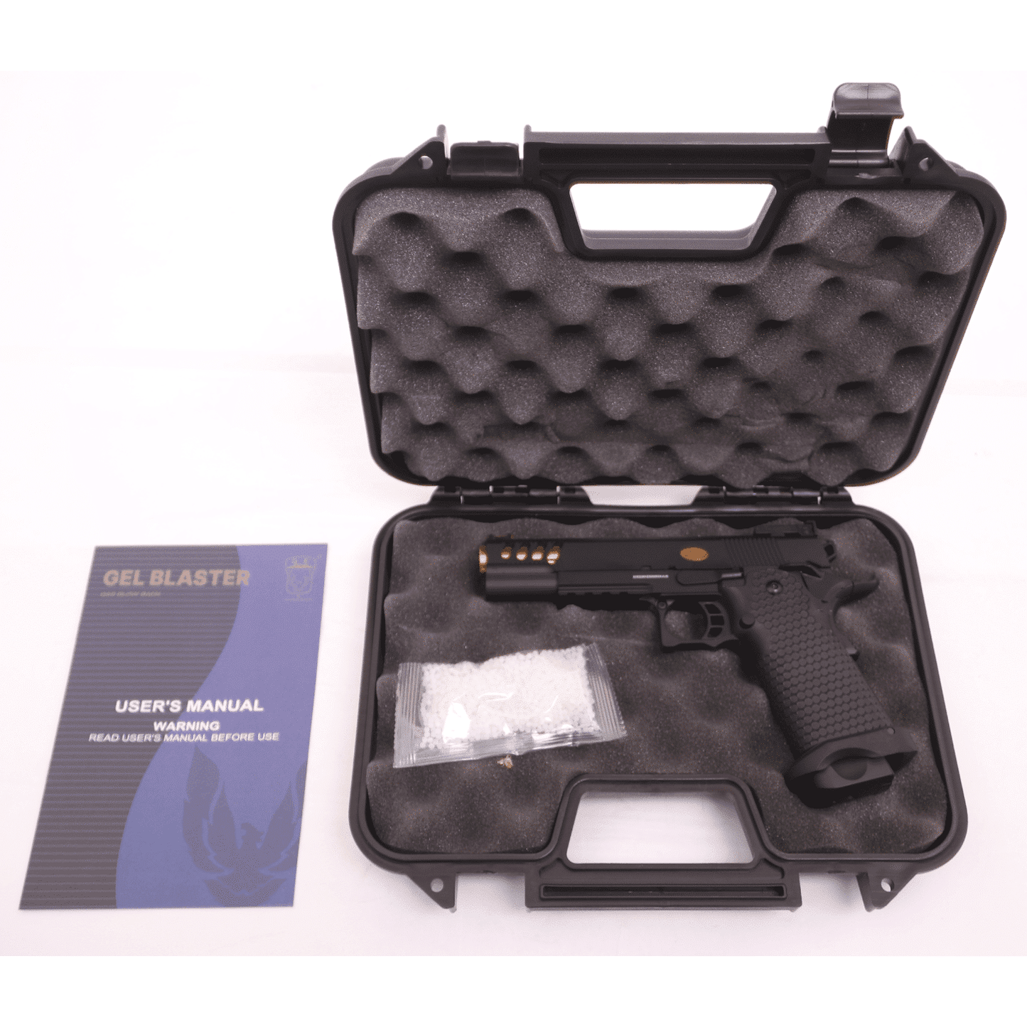 Golden Eagle 3335 Full Metal CNC GMX Gel Blaster GREEN GAS/CO2 POWERED Hi-Capa 5.1 VERSION GAS BLOWBACK