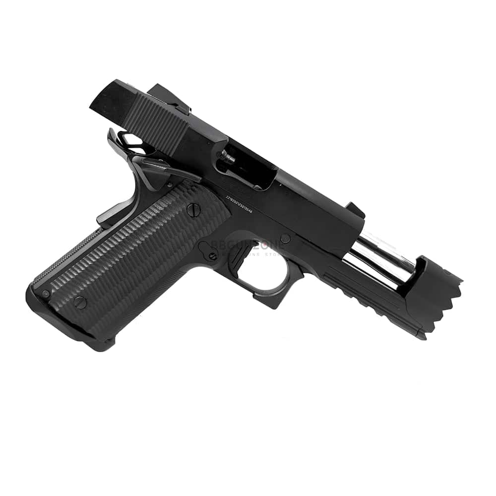 Golden Eagle 3317 Green Gas Powered Hi-Capa Strike Warrior Gel Blaster Pistol Black
