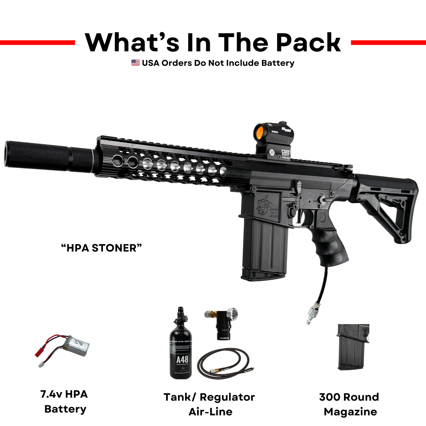 "HPA Stoner" CGB Custom HPA - Gel Blaster (Metal)