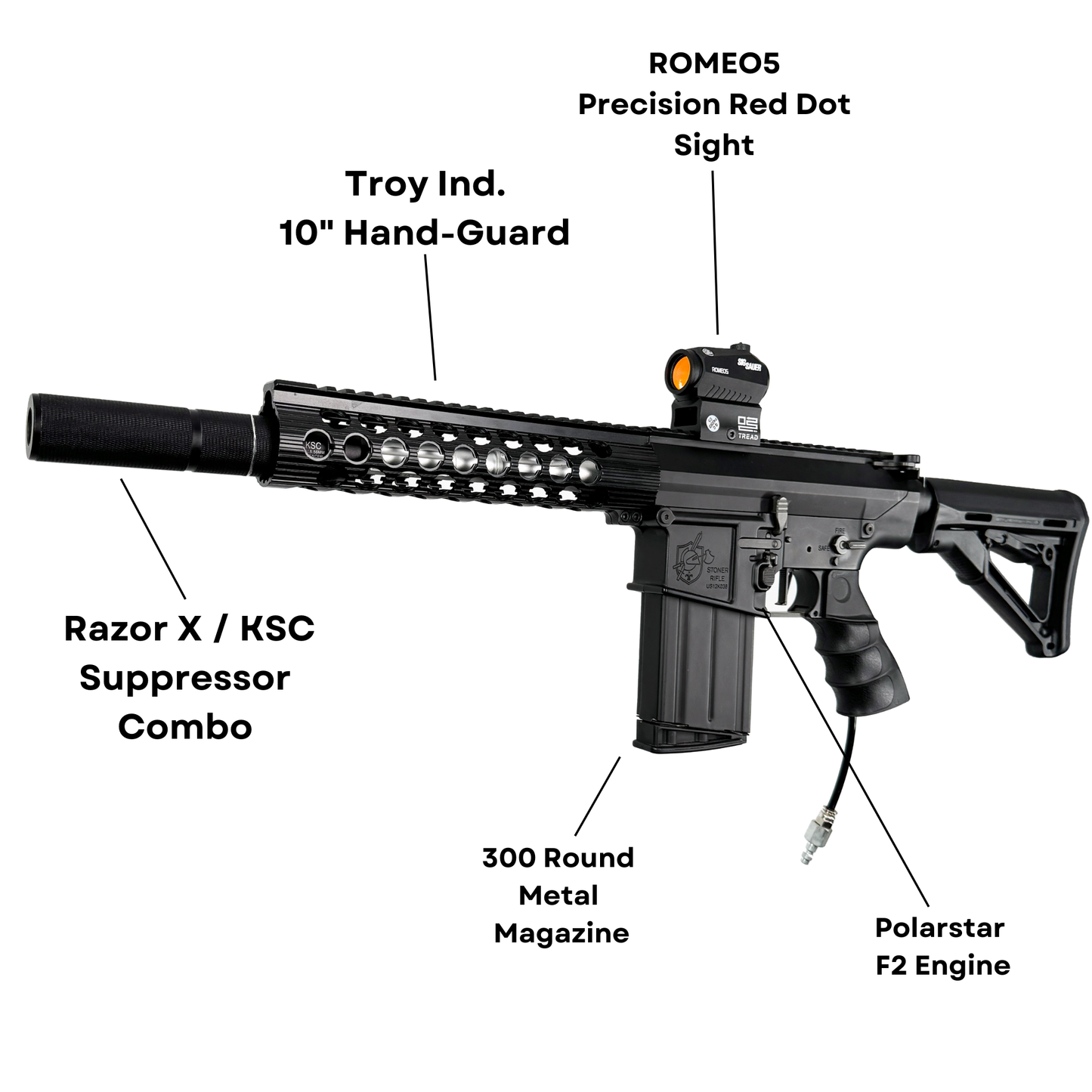 "HPA Stoner" CGB Custom HPA - Gel Blaster (Metal)