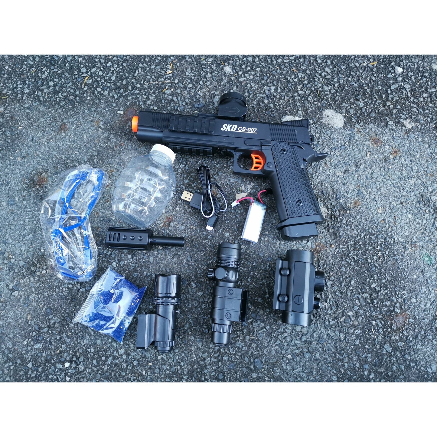 M1911 SKD CS-007 GEL BLASTER ELECTRIC TOP-FED GEL BLASTER