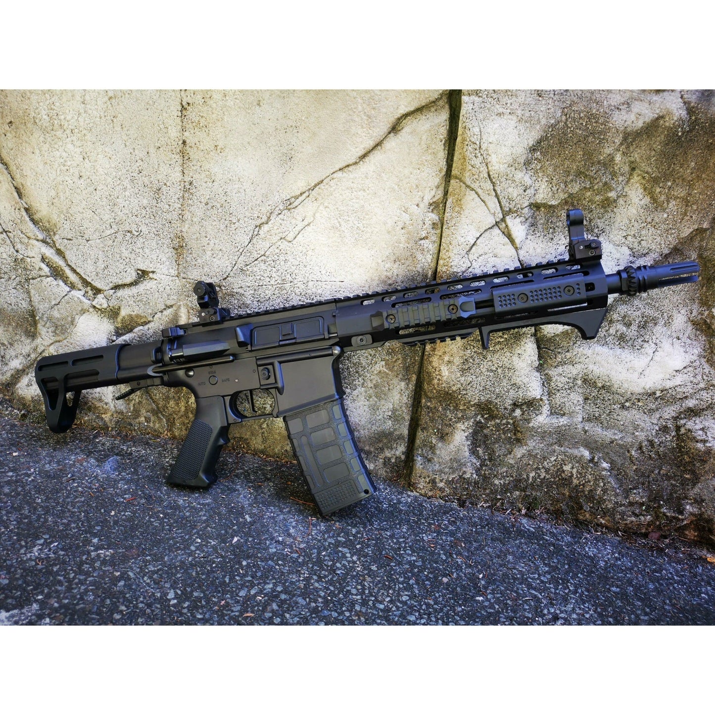 WELL M4 CQB GEL BLASTER UPGRADED METAL GEARBOX ALLOY BARREL NYLON AUS STOCK