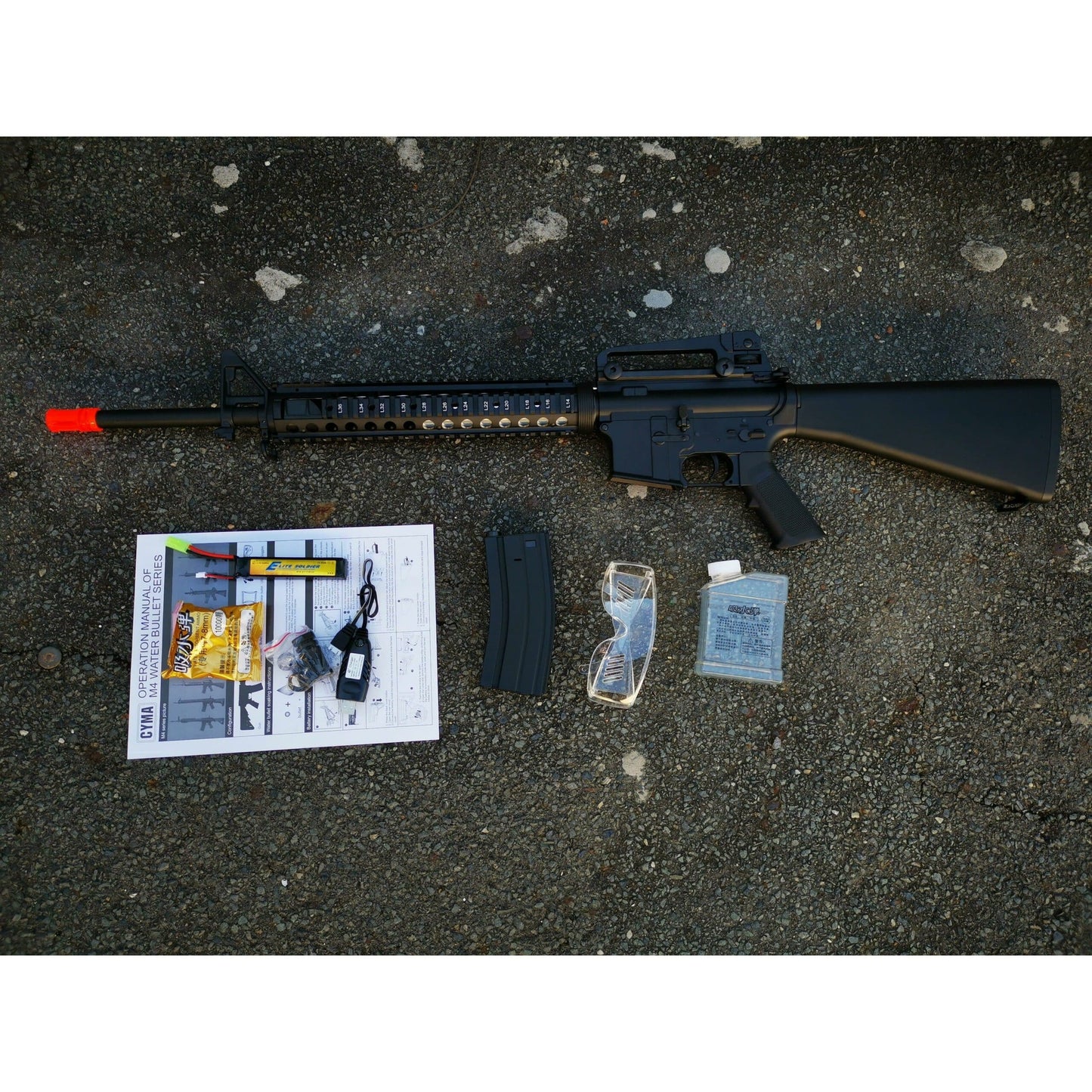 CYMA Sport M16A4 RAS Full Metal Gel Blaster AEG w/ Lipo Ready Gearbox