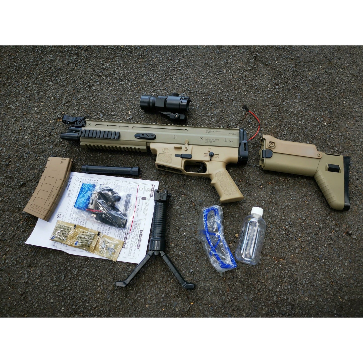 Jinming Gen8 SCAR V2 Gel Blaster with Upgraded Nylon Gearbox