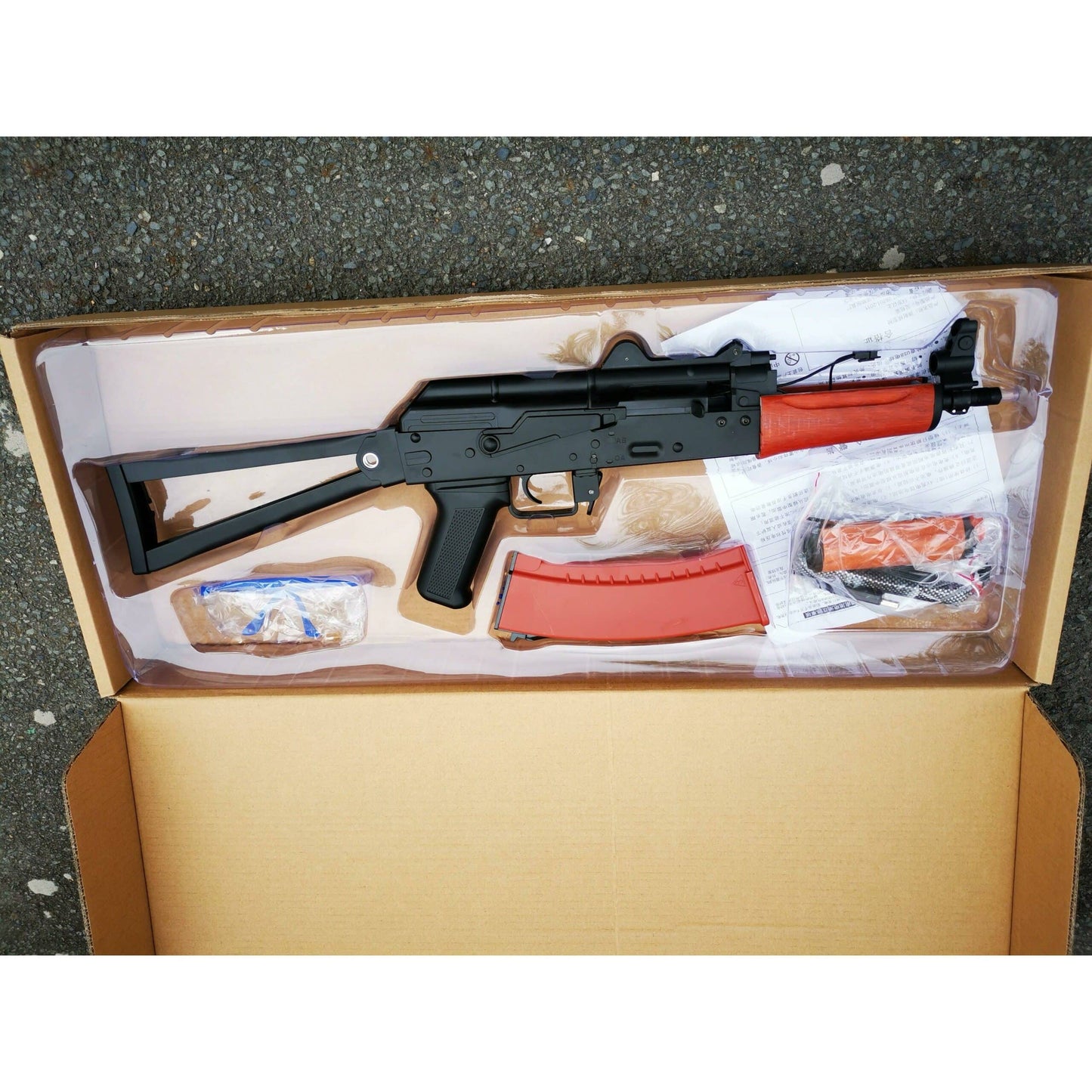 JINMING AK 74U J12 Nylon Gel Blaster With Real Wood Handguard