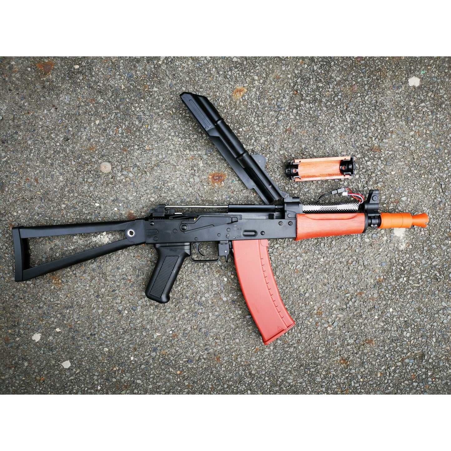 JINMING AK 74U J12 Nylon Gel Blaster With Real Wood Handguard