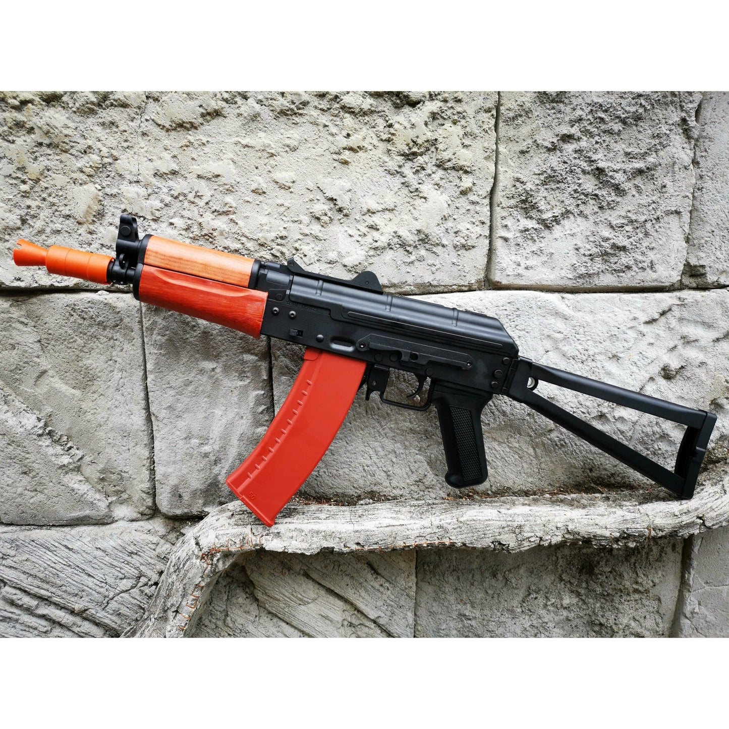 JINMING AK 74U J12 Nylon Gel Blaster With Real Wood Handguard