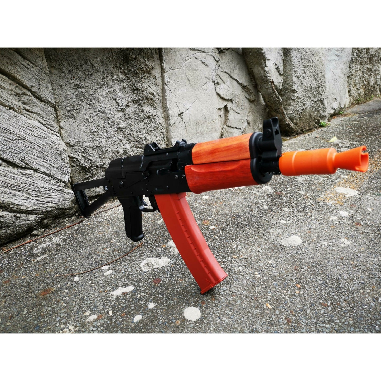 JINMING AK 74U J12 Nylon Gel Blaster With Real Wood Handguard