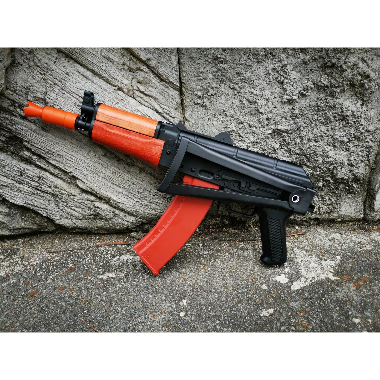 JINMING AK 74U J12 Nylon Gel Blaster With Real Wood Handguard