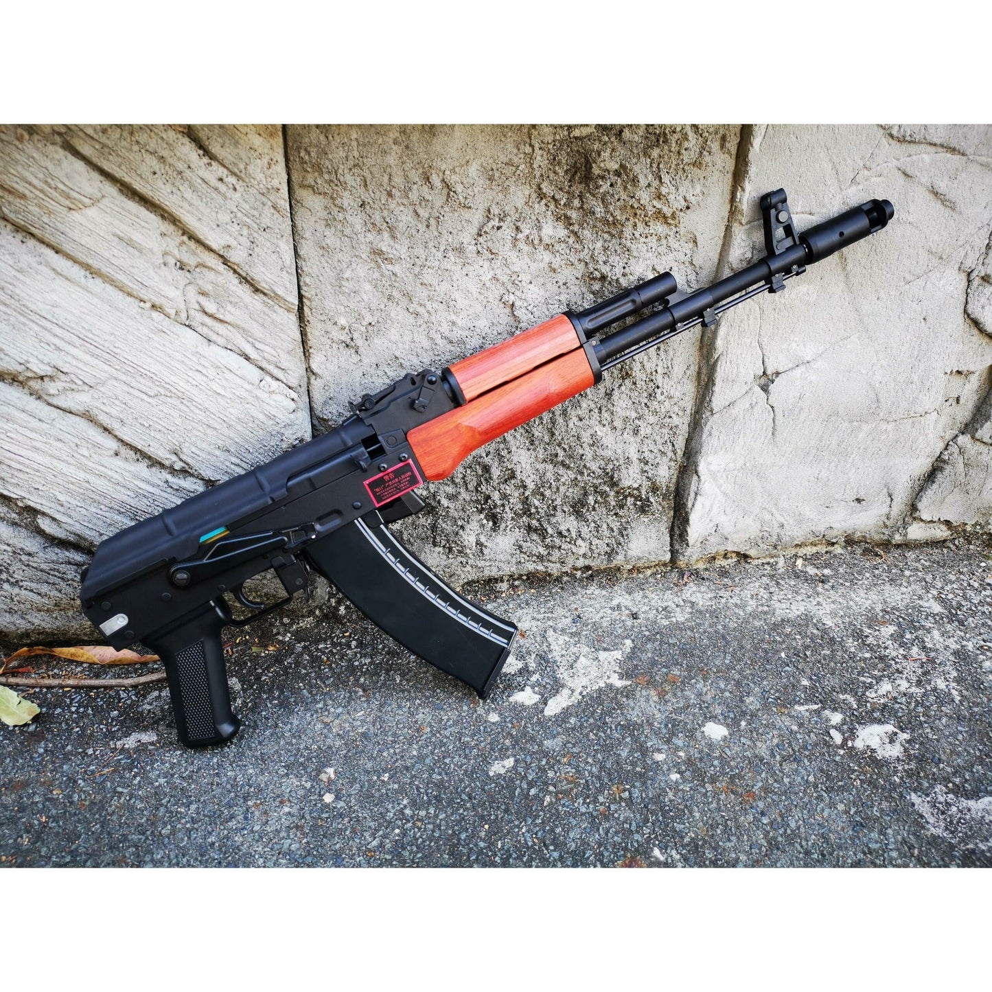 STS AK74M GEL BLASTER WITH REAL WOOD HANDGUARD