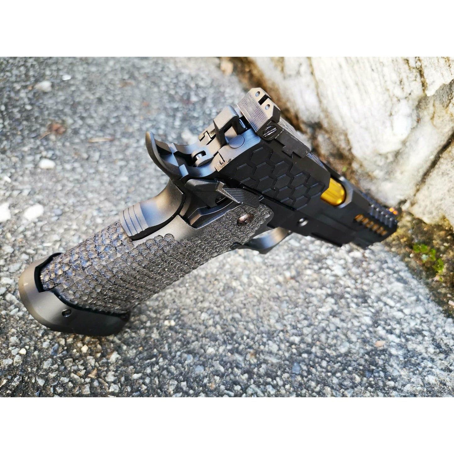 GOLDEN EAGLE 3399 FULL METAL CNC HEX CUT 2011 GEL BLASTER GREEN GAS POWERED Hi-Capa 5.1 VERSION GAS BLOW BACK