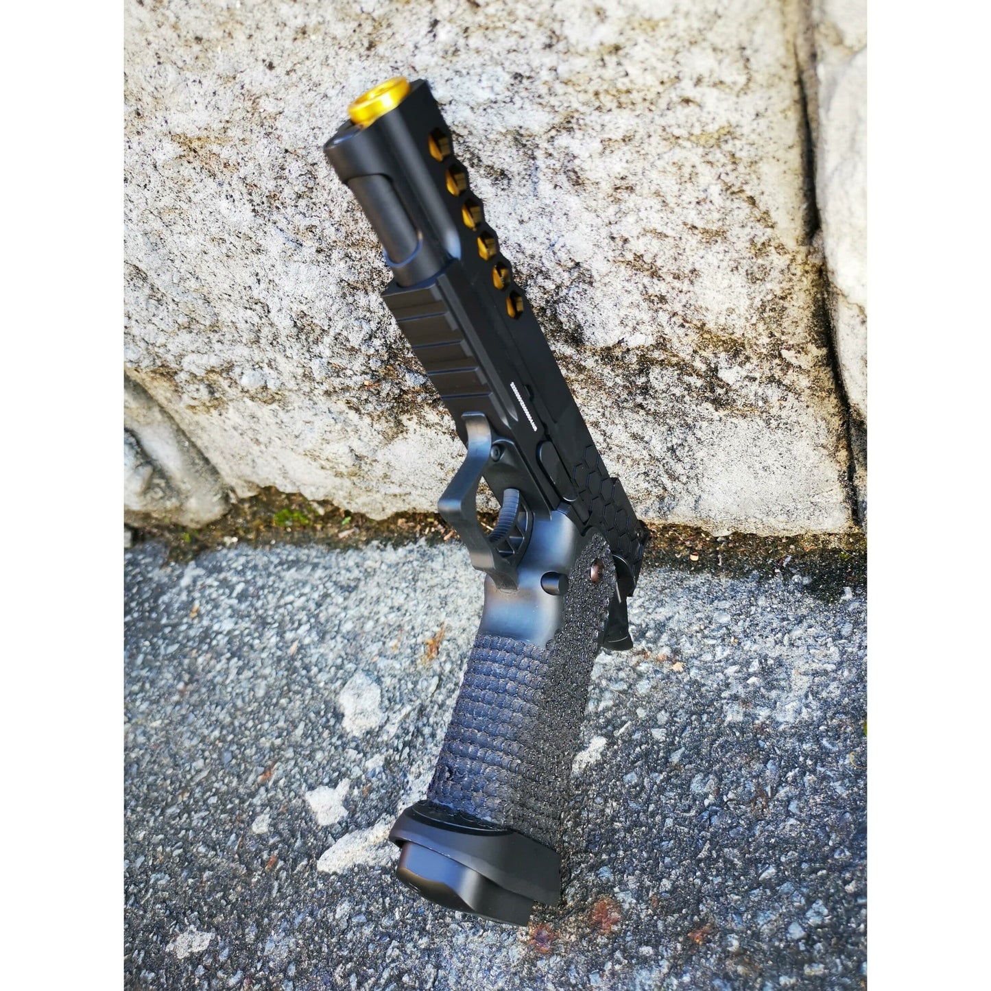 GOLDEN EAGLE 3399 FULL METAL CNC HEX CUT 2011 GEL BLASTER GREEN GAS POWERED Hi-Capa 5.1 VERSION GAS BLOW BACK