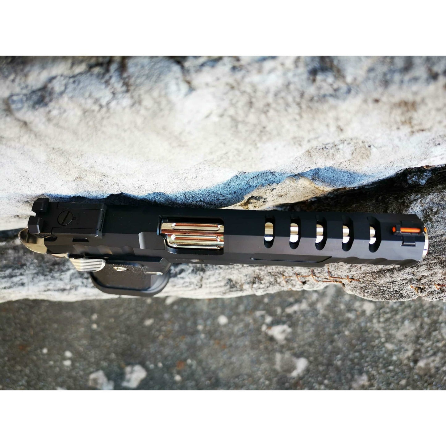 GOLDEN EAGLE 3343 FULL METAL CNC GMX SILVER SLIDE OPS MRP GEL BLASTER Hi-Capa 5.1 VERSIO GAS/CO2 POWERED BLOW BACK