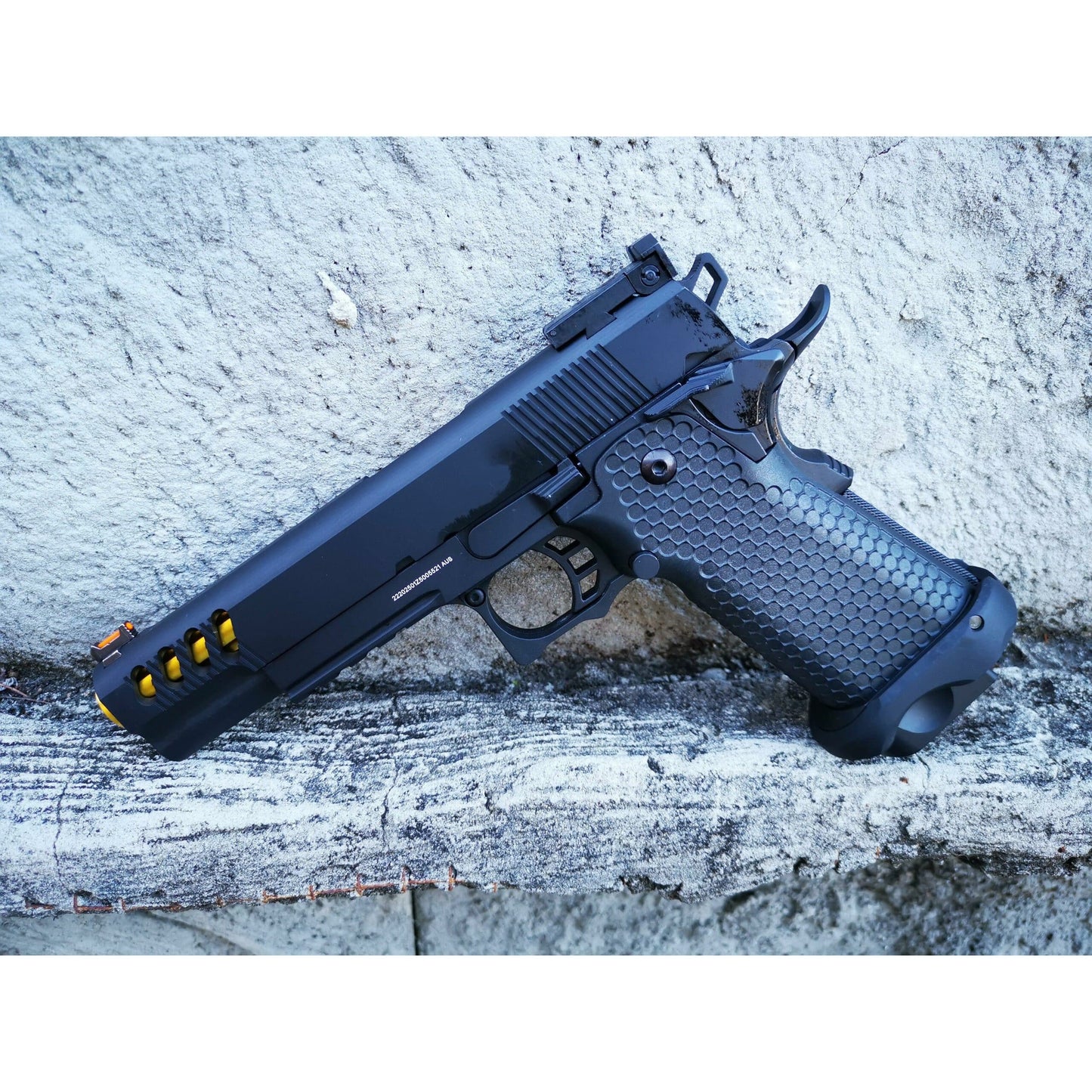 Golden Eagle 3335 Full Metal CNC GMX Gel Blaster GREEN GAS/CO2 POWERED Hi-Capa 5.1 VERSION GAS BLOWBACK