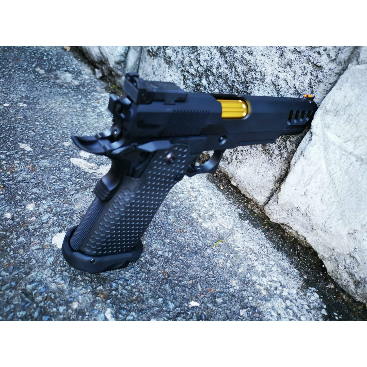 Golden Eagle 3335 Full Metal CNC GMX Gel Blaster GREEN GAS/CO2 POWERED Hi-Capa 5.1 VERSION GAS BLOWBACK