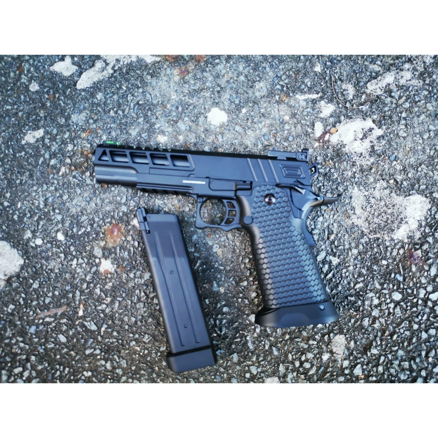 GOLDEN EAGLE 3341 Hi-Capa 5.1 GEL BLASTER GREEN GAS POWERED BLOWBACK CUSTOM NEW GEN