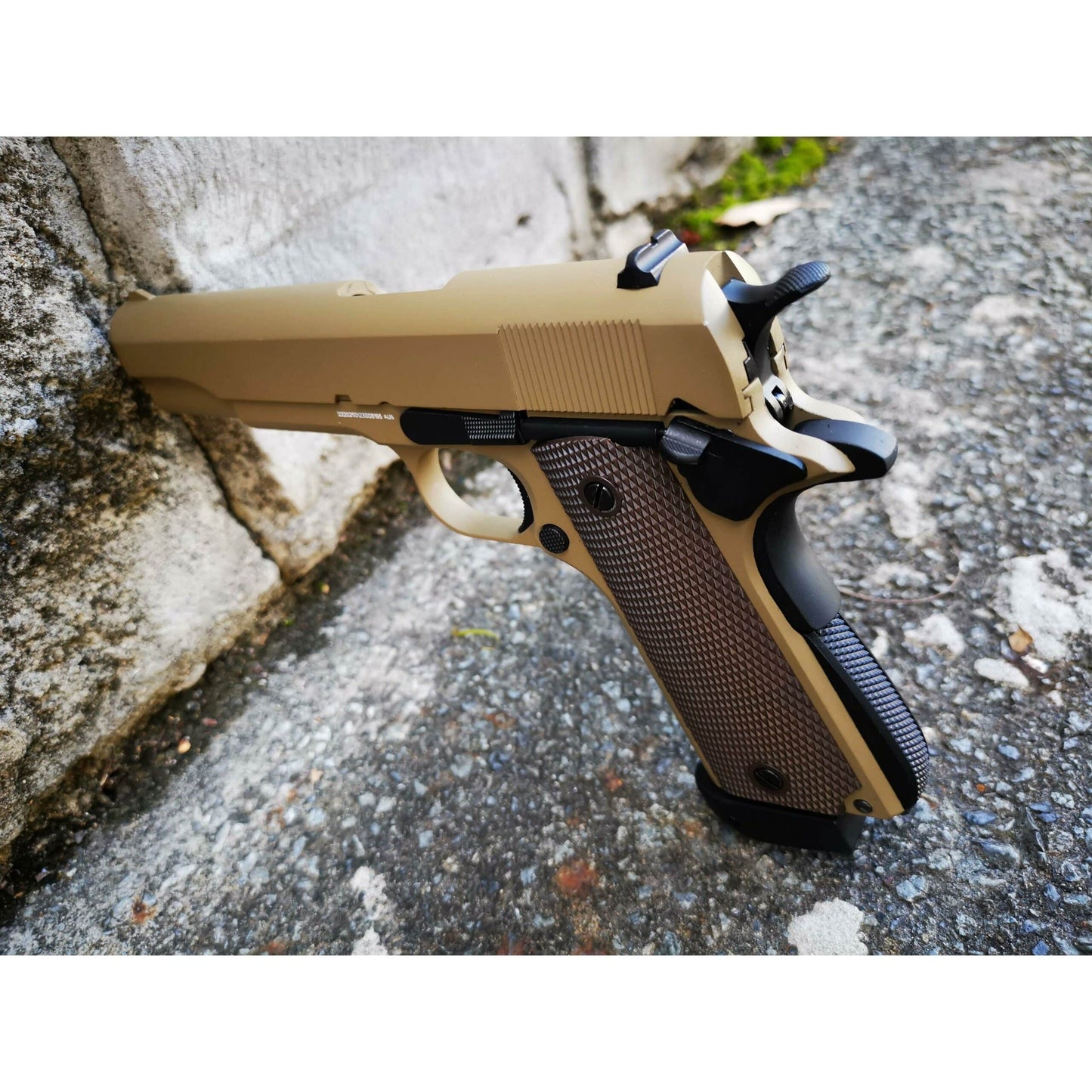 GOLDEN EAGLE 3306T GM1911 GEL BLASTER CO2 POWERED Hi-Capa 4.3 VERSION GAS BLOWBACK Colour: Tan