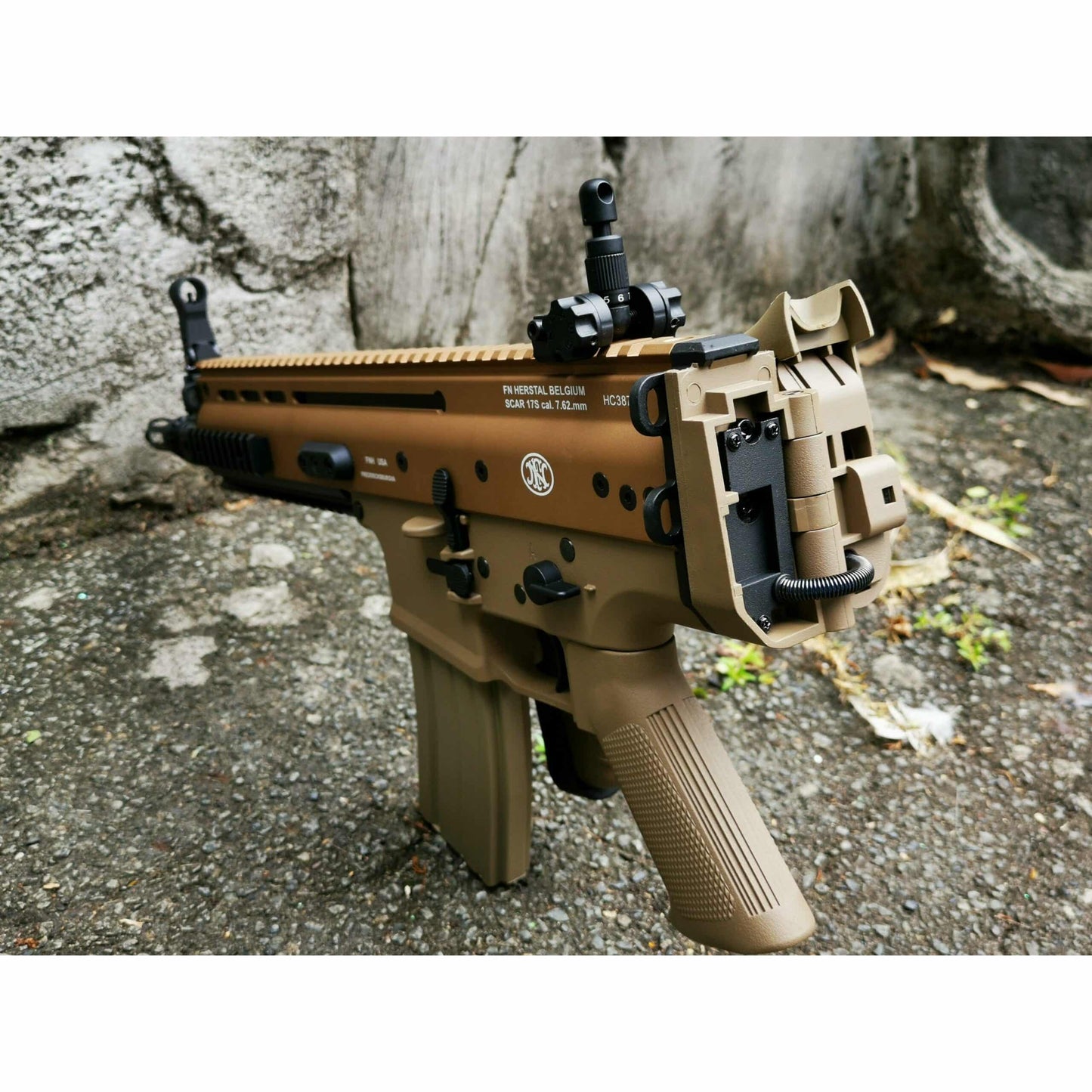 SCAR-H Metal Gel blaster AEG Tan