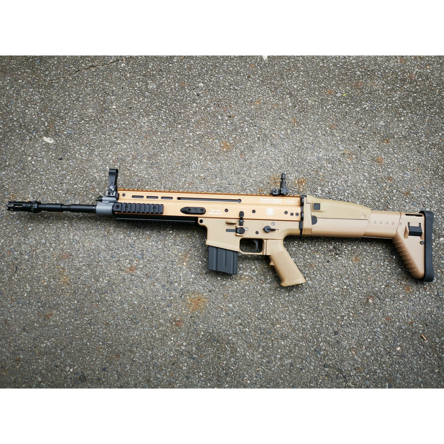 SCAR-H Metal Gel blaster AEG Tan