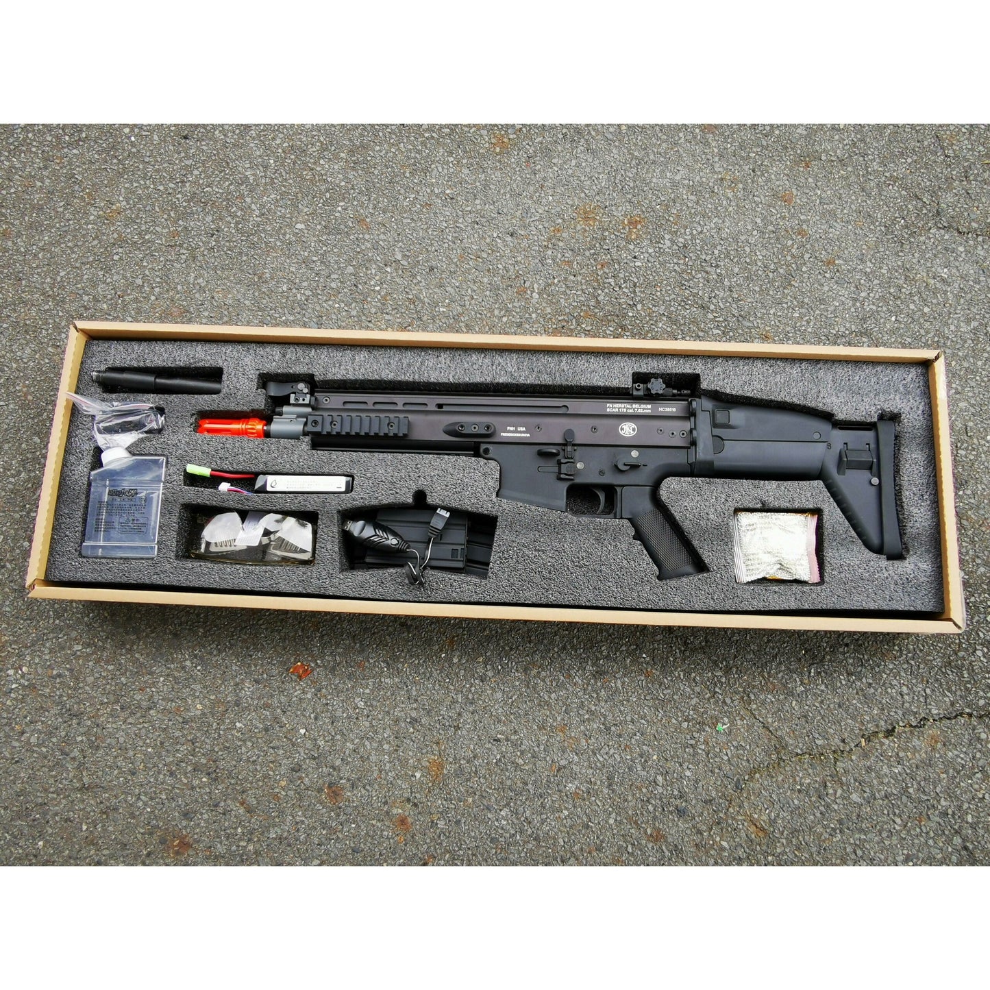 SCAR-H Metal Gel blaster AEG Black