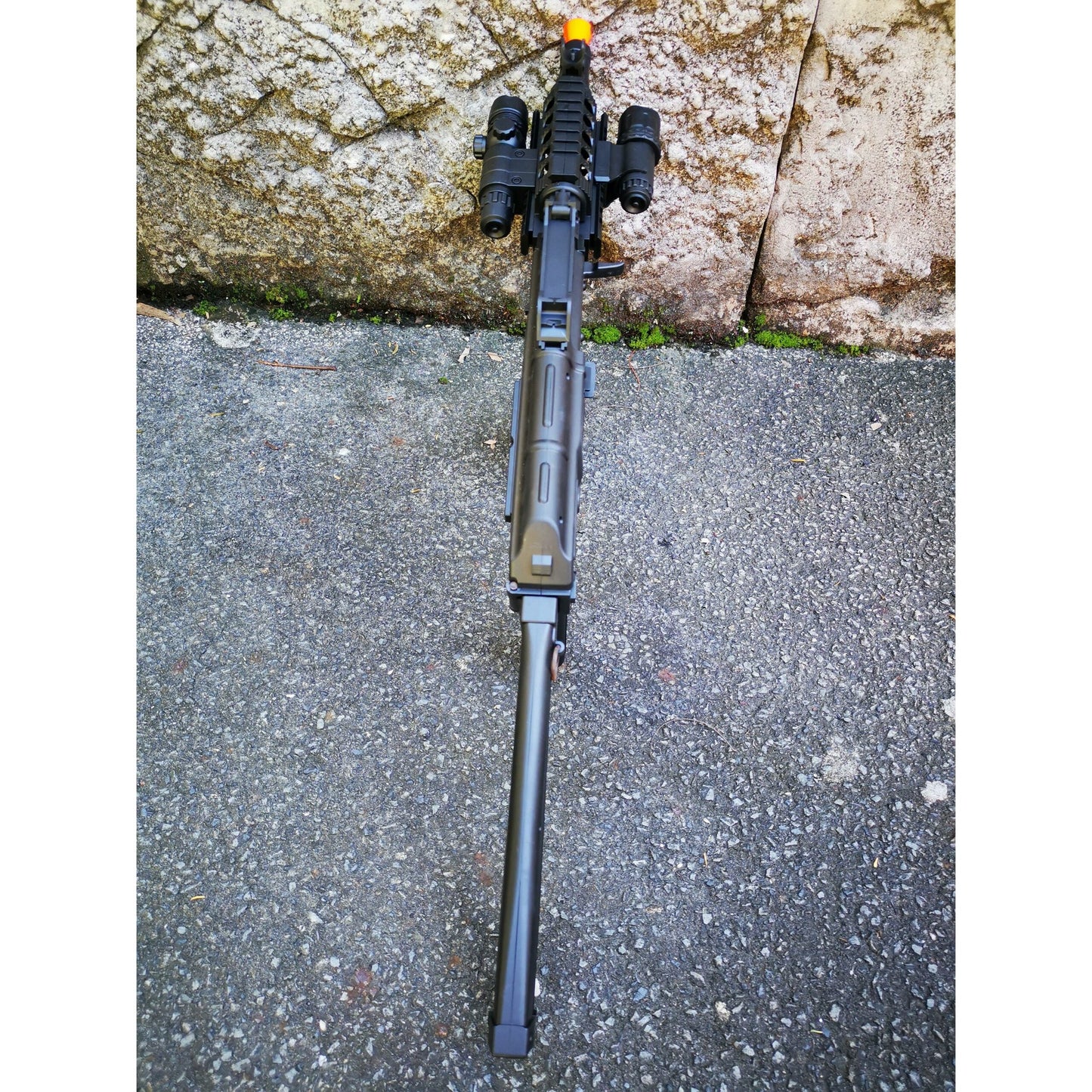 LeHui AK 74U Gel Blaster With Tactical Laser & Torch