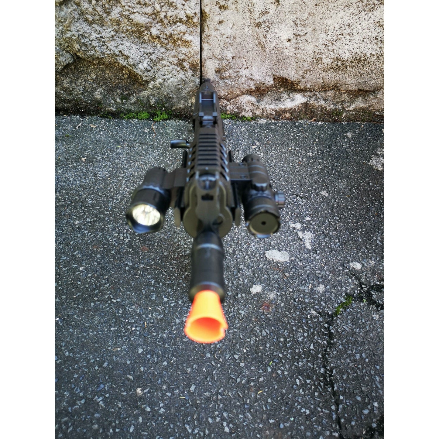 LeHui AK 74U Gel Blaster With Tactical Laser & Torch