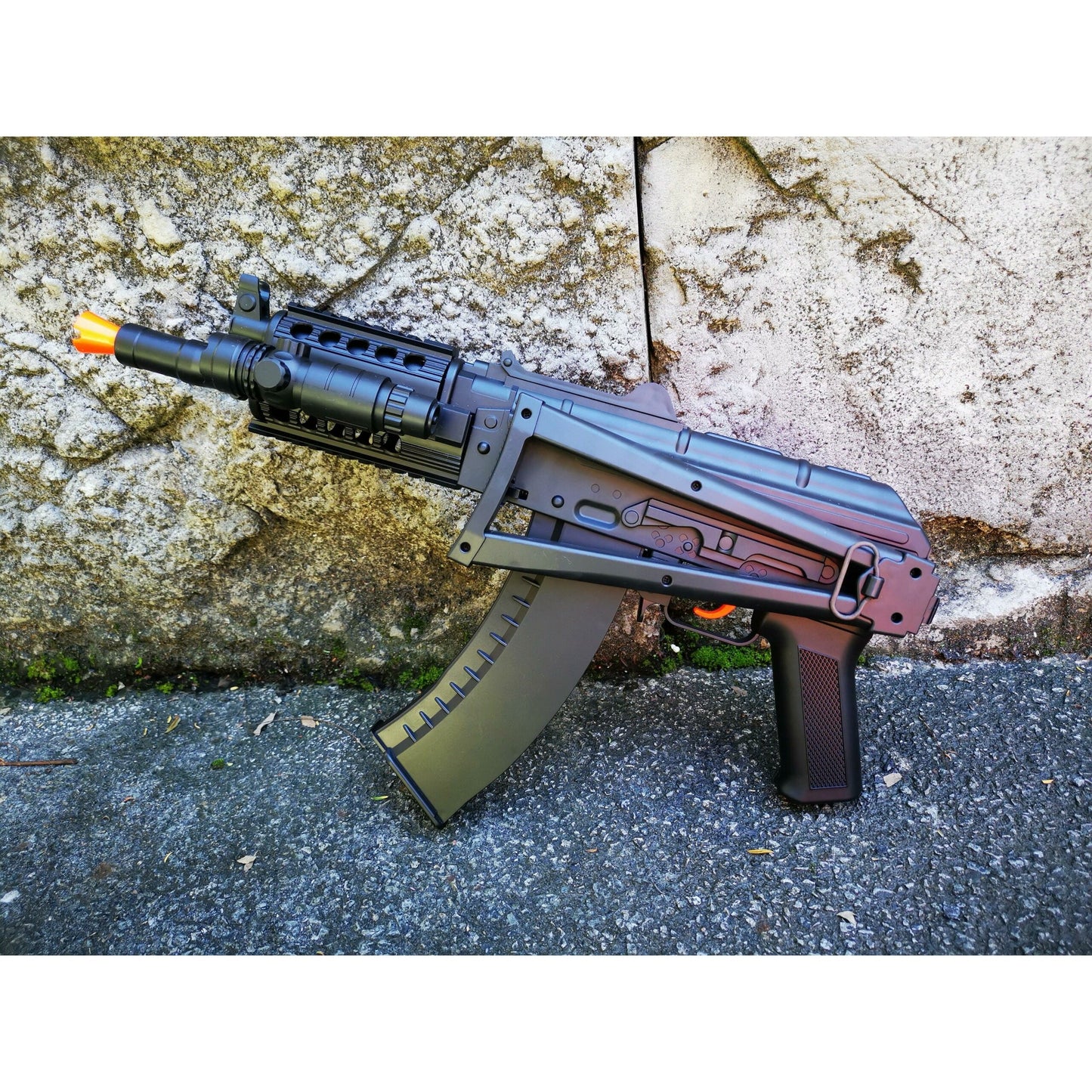 LeHui AK 74U Gel Blaster With Tactical Laser & Torch