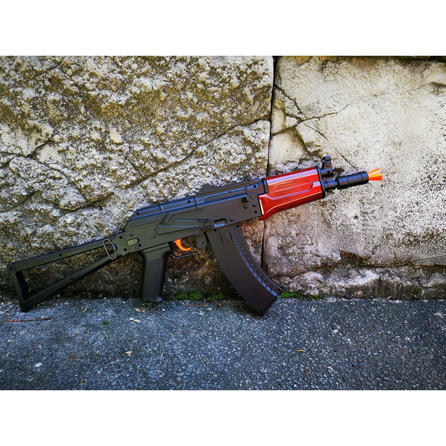 LeHui AK 74U Gel Blaster With Tactical Laser & Torch