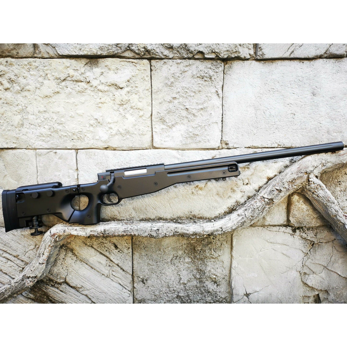 WELL MB08 Metal L96 AWM Bolt Action Gel Blaster Sniper Rifle w/ Folding Stock Color: Black