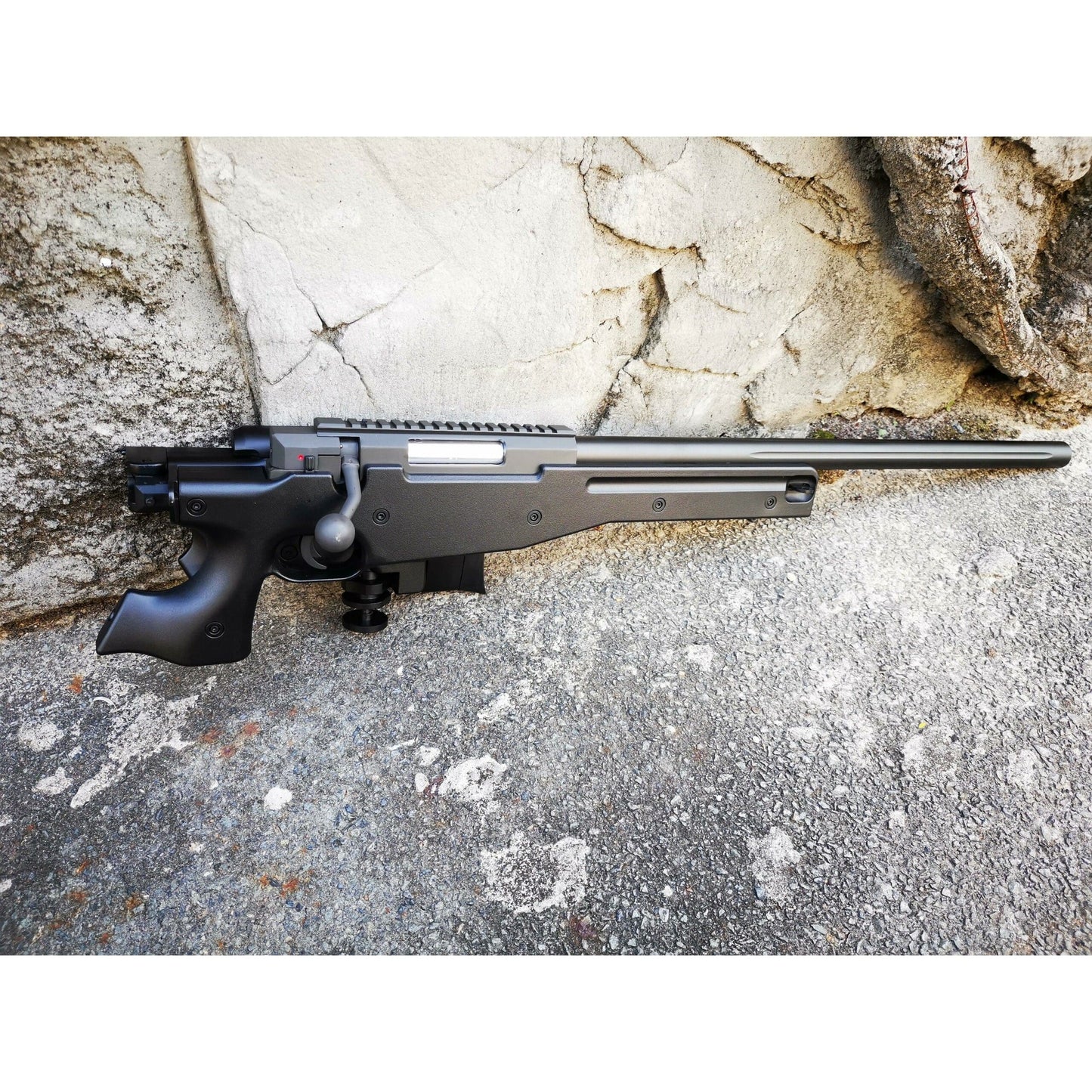 WELL MB08 Metal L96 AWM Bolt Action Gel Blaster Sniper Rifle w/ Folding Stock Color: Black
