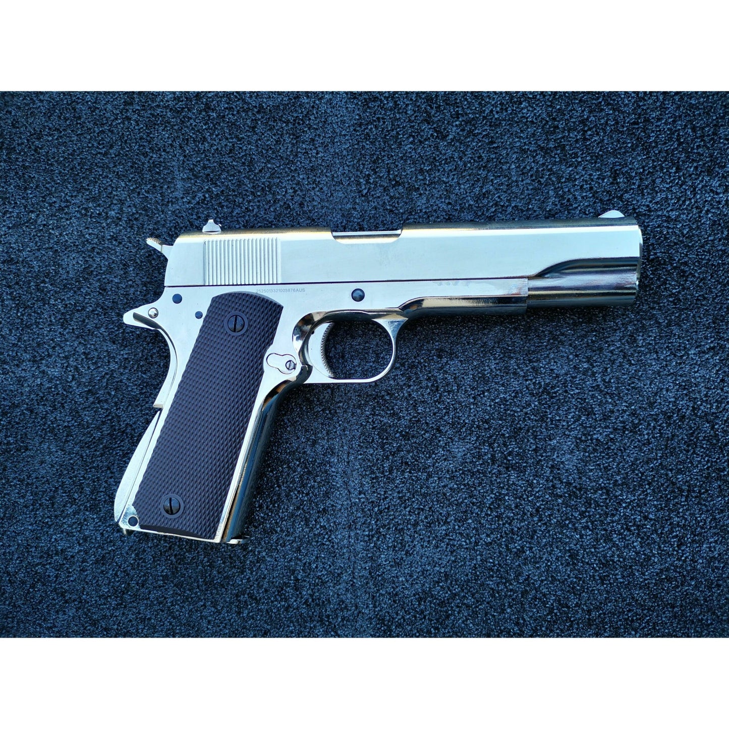 GOLDEN EAGLE 3305SV GM1911 GEL BLASTER GREEN GAS POWERED GAS BLOWBACK Chrome