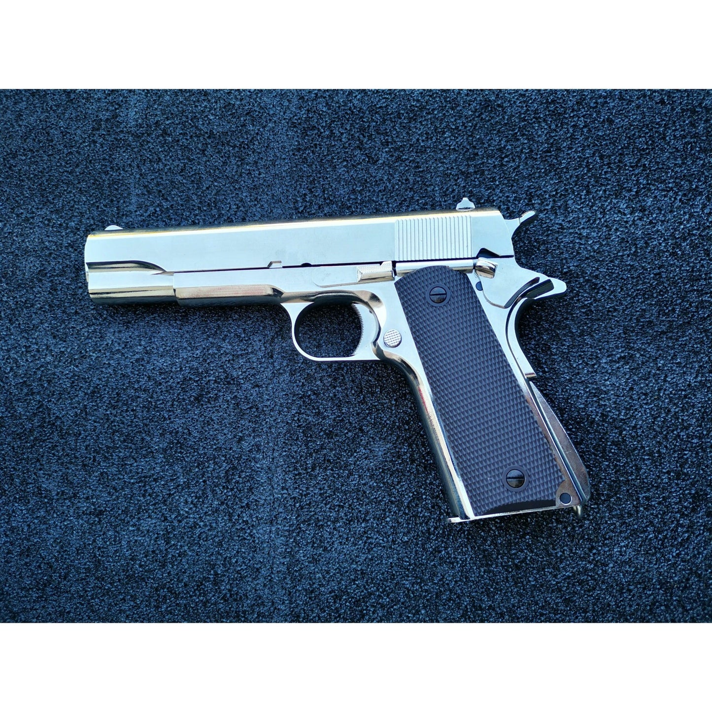 GOLDEN EAGLE 3305SV GM1911 GEL BLASTER GREEN GAS POWERED GAS BLOWBACK Chrome