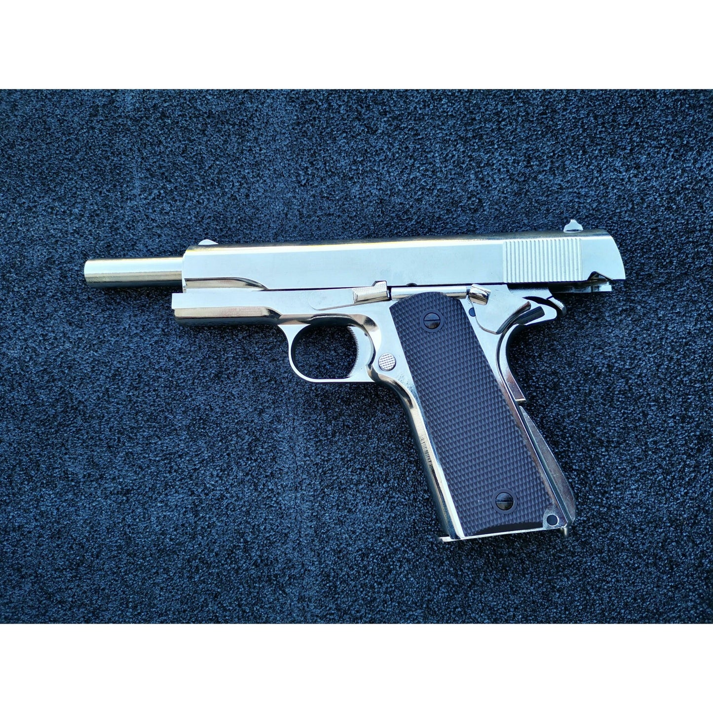 GOLDEN EAGLE 3305SV GM1911 GEL BLASTER GREEN GAS POWERED GAS BLOWBACK Chrome
