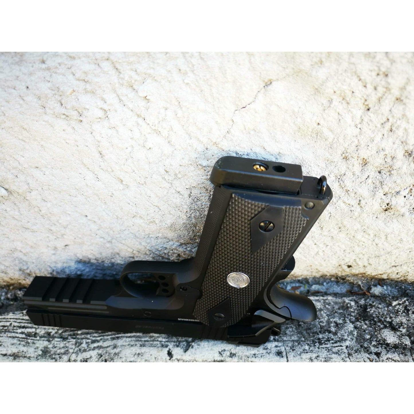 GOLDEN EAGLE 3325 HI-CAPA 4.3 OPS-Tactical Full Metal GEL BLASTER GREEN GAS/CO2 POWERED BLOW BACK