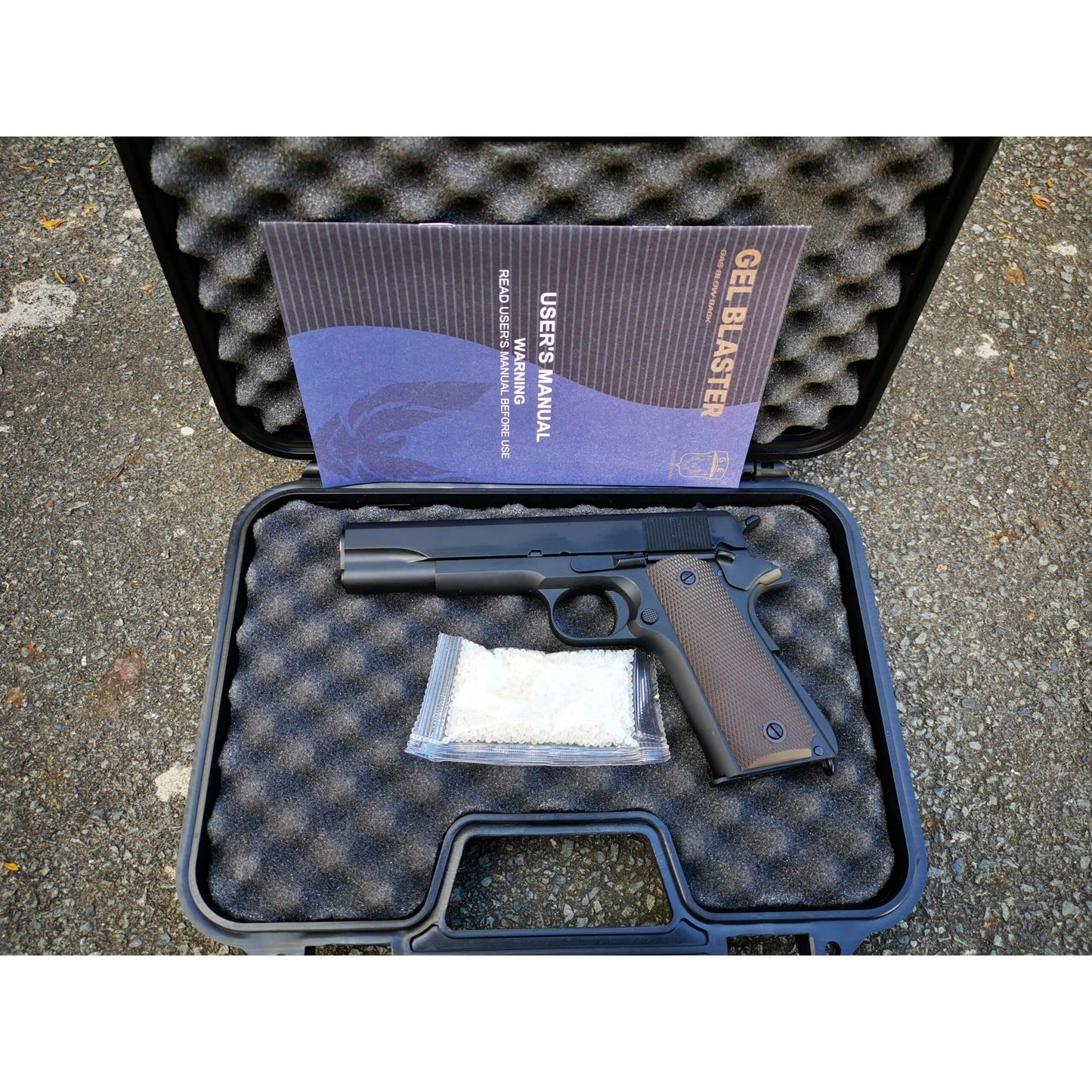 GOLDEN EAGLE 3305 GM1911 GEL BLASTER GREEN GAS OR CO2 POWERED GOVERNMENT VERSION GAS BLOWBACK