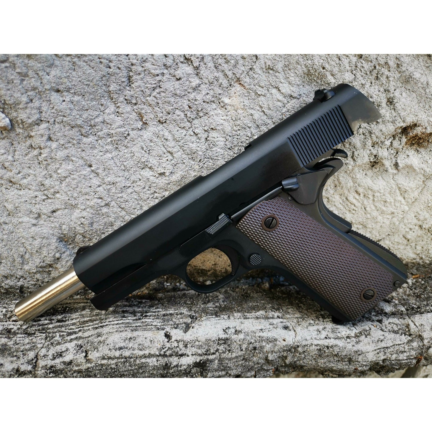 GOLDEN EAGLE 3305 GM1911 GEL BLASTER GREEN GAS OR CO2 POWERED GOVERNMENT VERSION GAS BLOWBACK